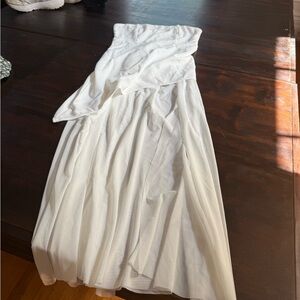 Stylish Asymmetrical White Dress